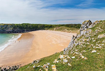 A view of pembrokeshire beach